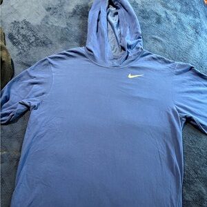 Unisex Nike Blue Dri-FIT Performance long sleeved hooded tee